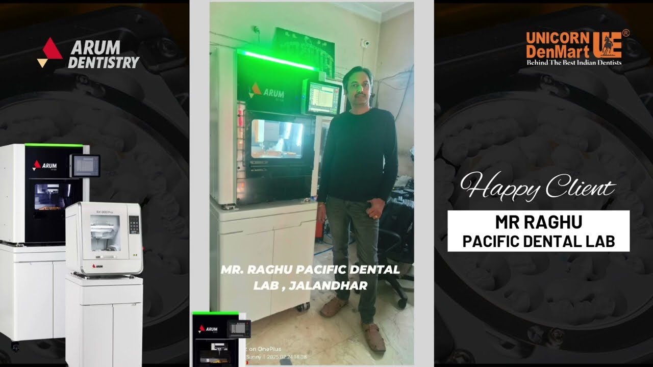 Mr Raghu Pacific Dental Lab review on Arum 500 milling machine . Dry and wet milling machine