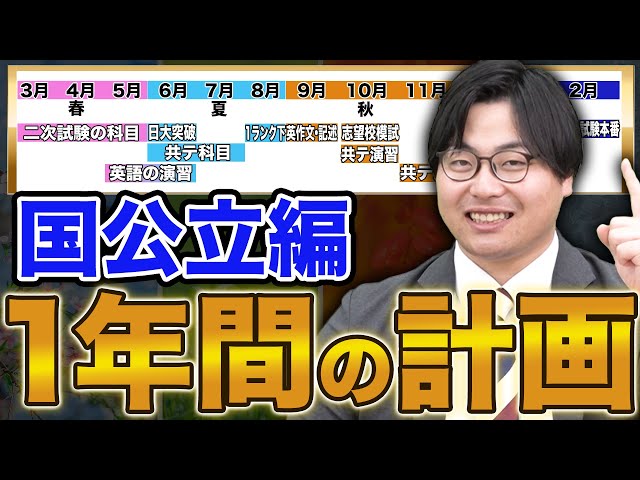 【国公立志望必見】大学合格までの一年スケジュールを徹底解説