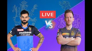 RCB vs KKR Live IPL21  Match