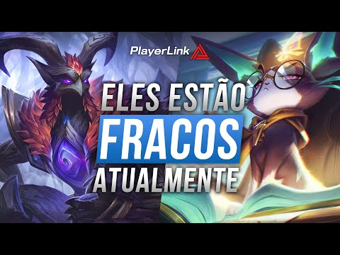 OS 5 PIORES CAMPEÕES PARA SE MASTERIZAR ATUALMENTE - LEAGUE OF LEGENDS