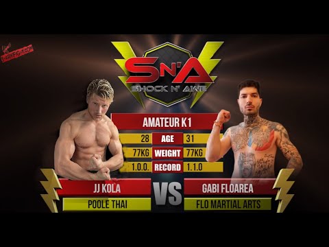 Shock N Awe 32 Amateur Welterweight Kickboxing - JJ Kola vs Gabi Floarea