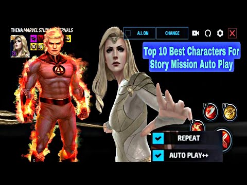 Top 10 Best Characters For Story Mission Auto Play - Marvel Future Fight