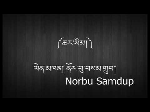 Charsim ༼ ཆར་སིམ། ༽- Norbu Samdup - Tibetan Song with Lyrics