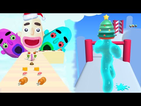 Sandwich Runner | Blob Runner 3D - Christmas - Funny Mobile Games All Levels Gameplay MAX LEVEL