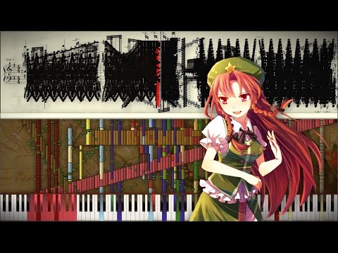 Black Score: Touhou 6 - Shanghai Alice of Meji 17 | 100,000+ Notes | Black MIDI