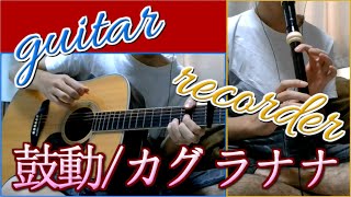 ｢鼓動 / カグラナナ｣ をリコーダーとギターで二重奏+ハモりする