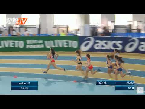 VANDI cam 400 metri juniores donne   Finale   Campionati Italiani Indoor 2018