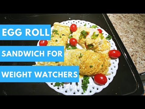 Egg Roll Sandwich Recipe for Weight watchers - How to make egg sandwiches