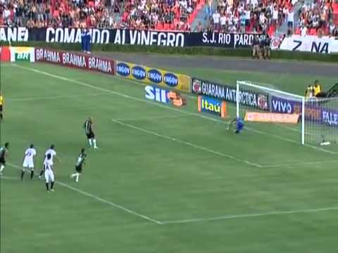 Gol do Fábio Junior - América-MG 2x1 Corinthinas - 33ª Rodada (Br 2011)