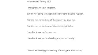 Sara Groves   Cave Of Adullum Şarkı Sözü