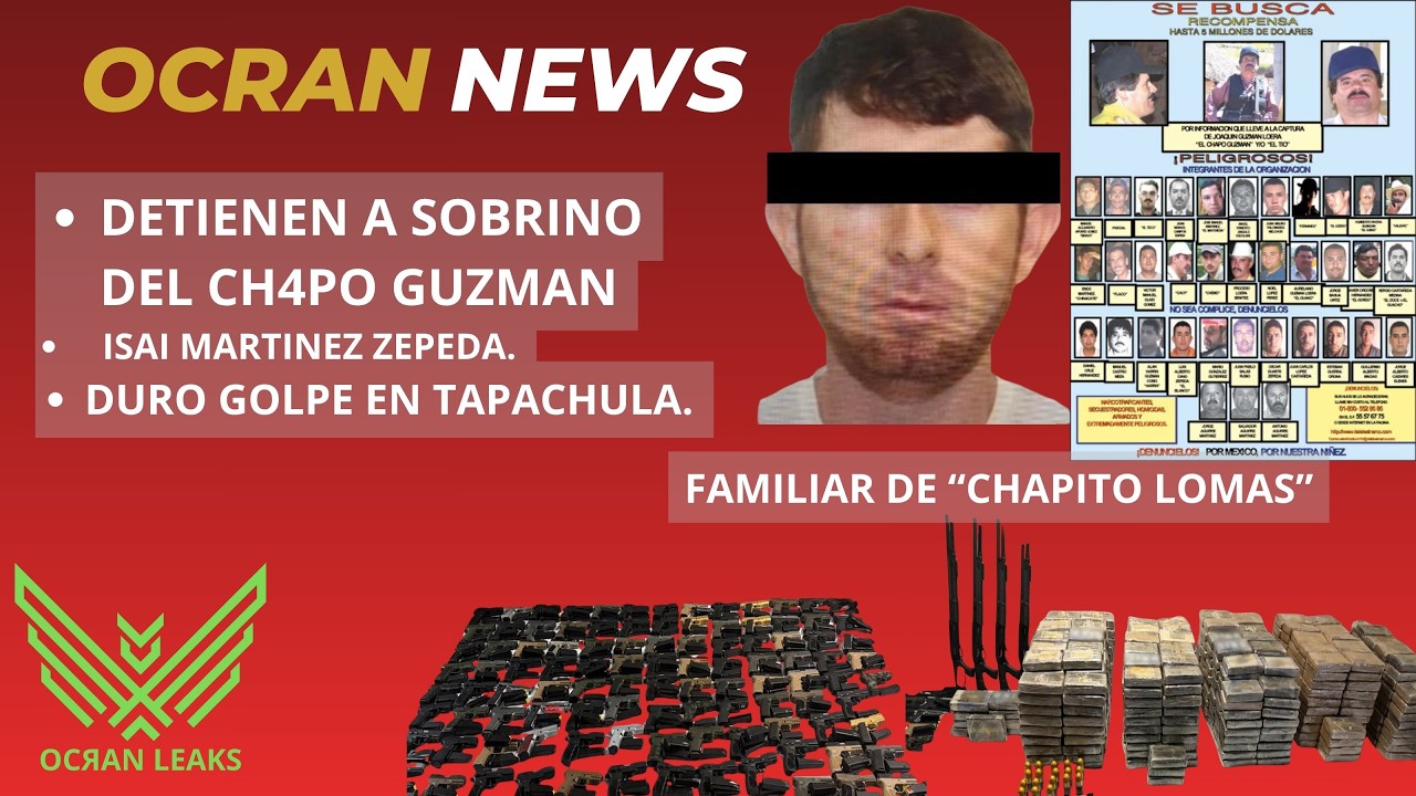 Detienen a Isai Martinez, Sobrino del CH4P0 Guzman.
