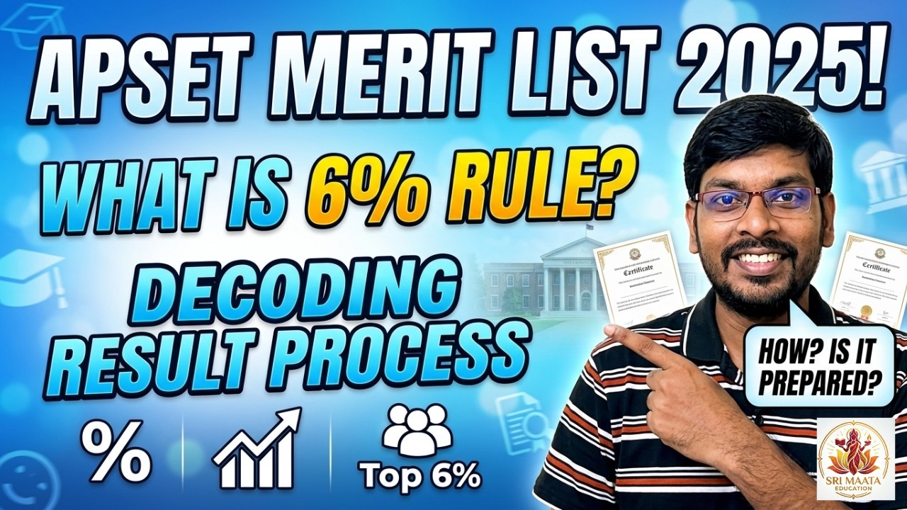 APSET Merit List 2025: How is it Prepared? What is 6% Rule? Decoding APSET Result Process
