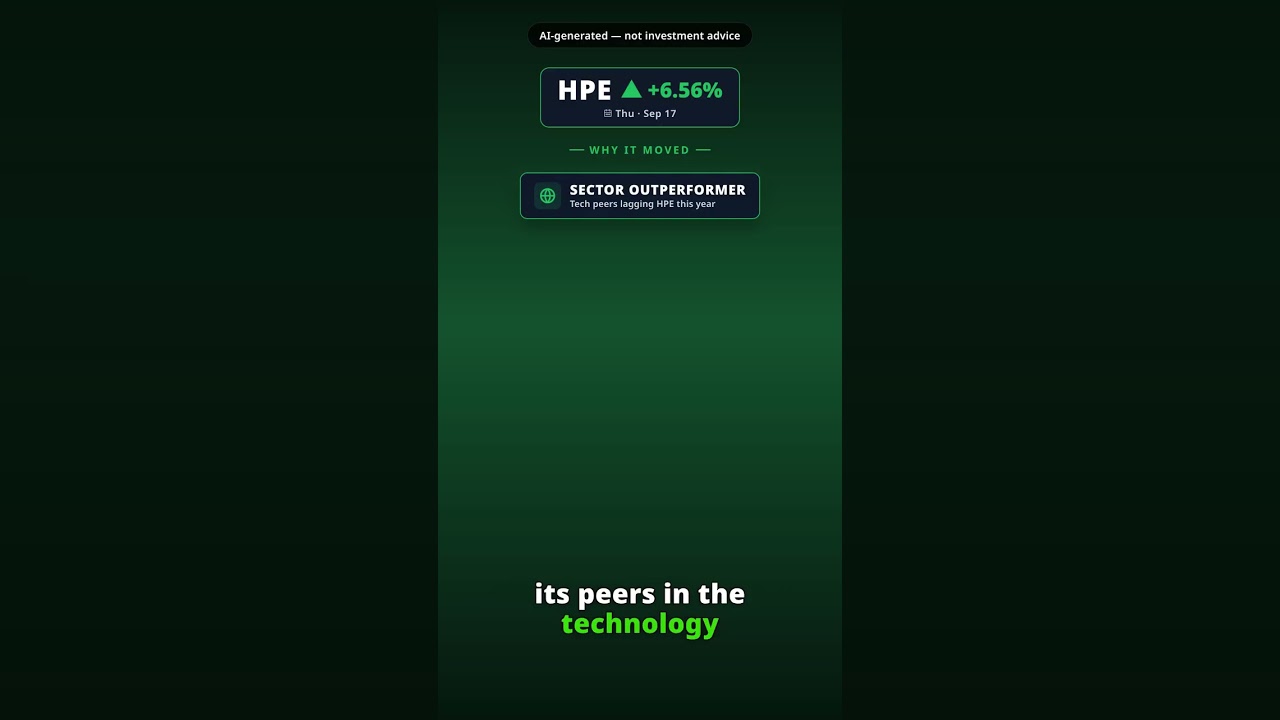 ¿Por qué repunta Hewlett Packard Enterprise? HPE +6.56%