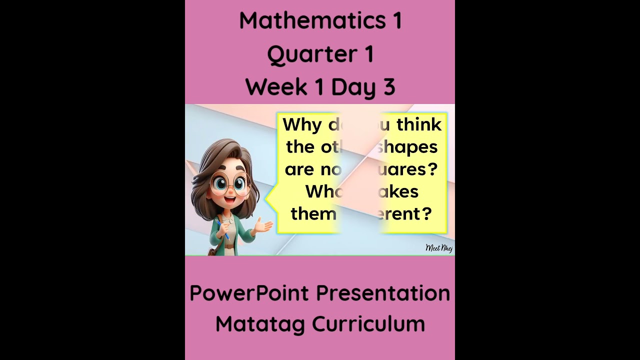 Mathematics 1 Matatag Curriculum PowerPoint Presentation Quarter 1 Week 1 Day 3 #grade1matatag #ppt