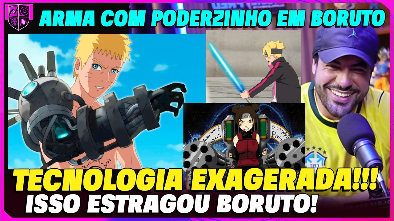 NARUTO COM BRAÇO DE ROBÔ! SABRE DE LUZ! A TECNOLOGIA ESTRAGOU BORUTO!!! - FRED ANIMES