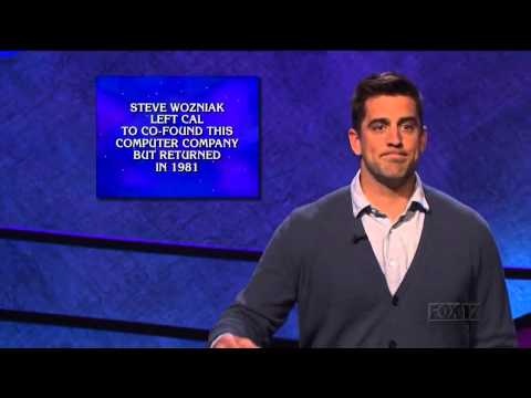 Aaron Rodgers on Jeopardy