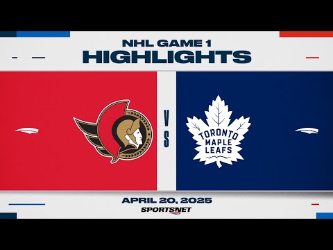 NHL Game 1 Highlights | Senators vs. Maple Leafs - April 20, 2025