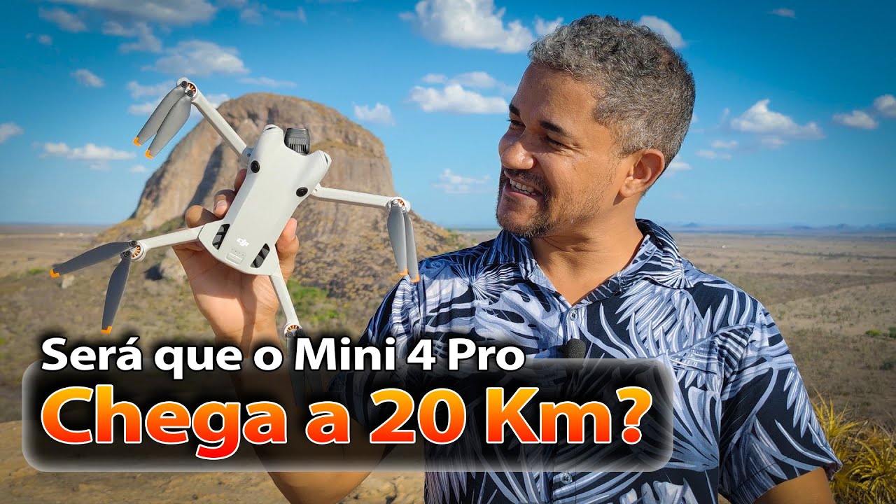 Mini 4 Pro indo a 20 Km de distância