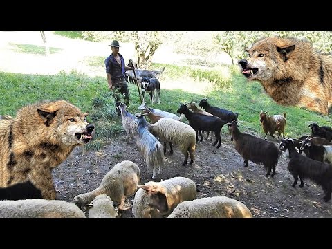 HAITA DE LUPI A INCERCAT SA ATACE STANA LUI CONSTANTIN CARTOAJA. NOROC CA ARE CAINI CIOBANESTI BUNI.