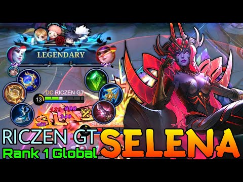 Legendary Selena Aggressive Roamer - Top 1 Global Selena by RICZEN GT - Mobile Legends