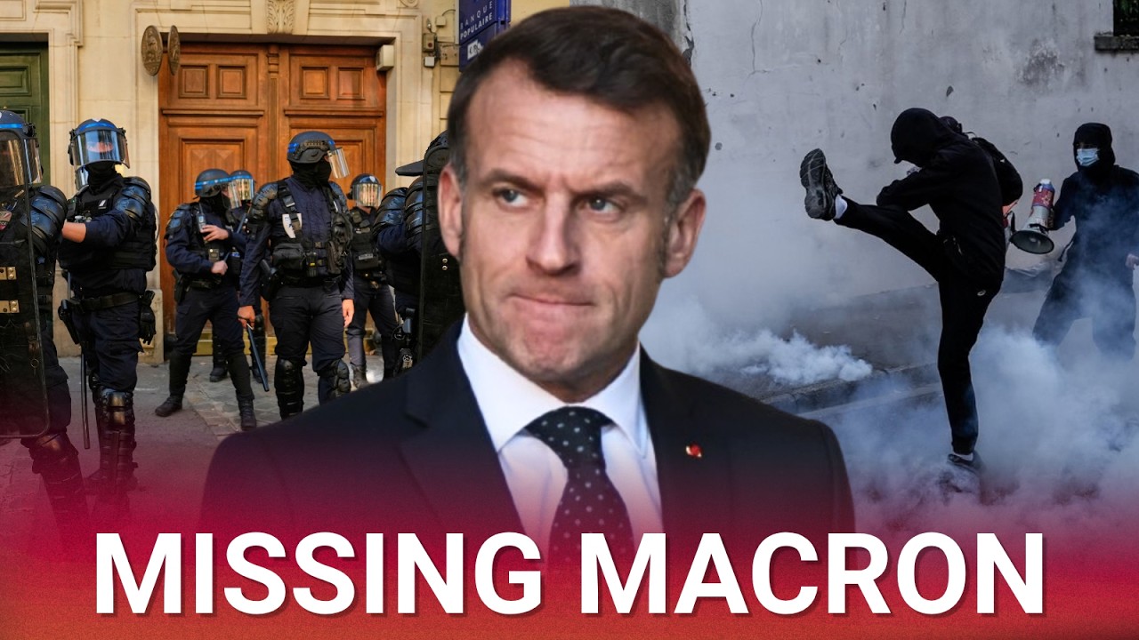 WHERE IS MACRON?: French President missing as violent protests escalate out of control