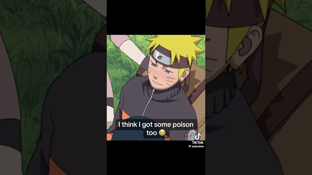 NARUTO GETS POISON SUCKED😂 #funny #memes #meme #shorts #dragonball #naruto #onepiece #goku