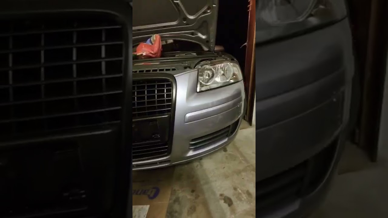 Audi A3 Plasti Dip front paint job Radiator grill