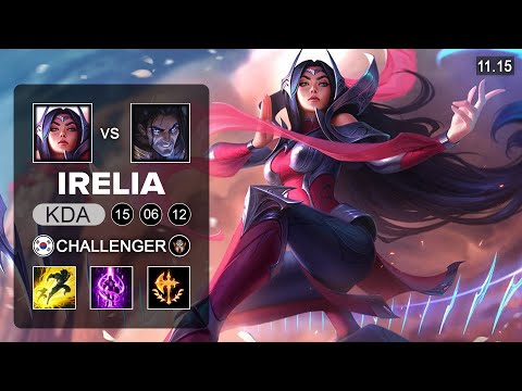 T1 Faker Irelia Mid vs Sylas - KR Challenger Patch 11.15