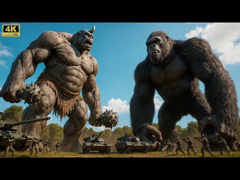 Kong vs The One-Horned Giant | Titan War of Gods - Full Movie 2025