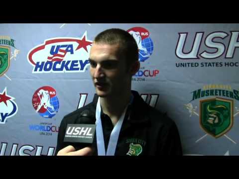 USHL in Russia: Musketeers Win JCWC Bronze - Adam Johnson