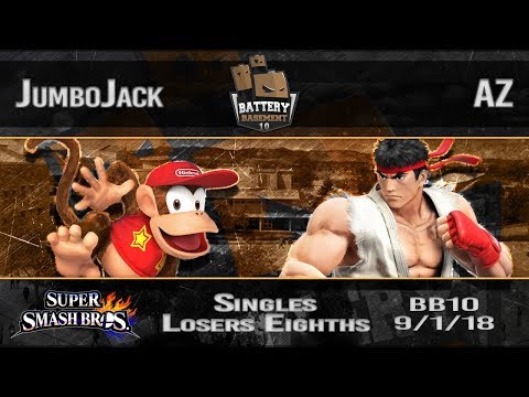 Battery Basement 10 - JumboJack (Diddy Kong) Vs. AZ (Ryu) - Losers Eighths