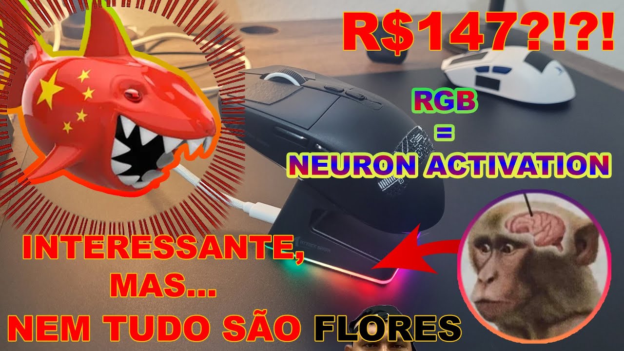 Attack Shark X6 - Review, testes objetivos e comparações de shape