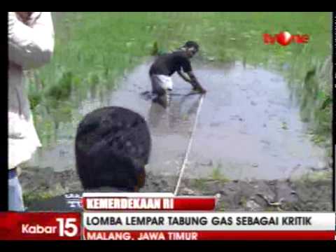 Lomba Lempar Tabung Gas Elpiji 3 Kg