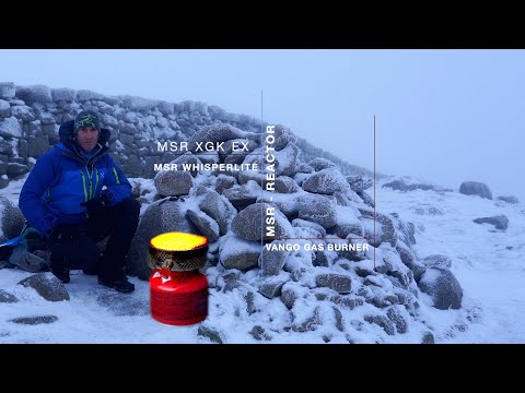 BEST Backpacking Stoves Test - MSR XGK EX vs MSR REACTOR vs MSR WHISPERLITE vs VANGO GAS BURNER