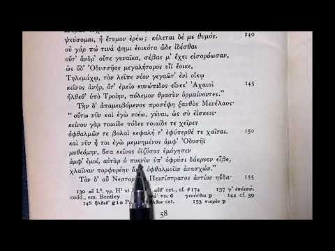 Reading Homer: Odyssey Book 4, lines 138-167