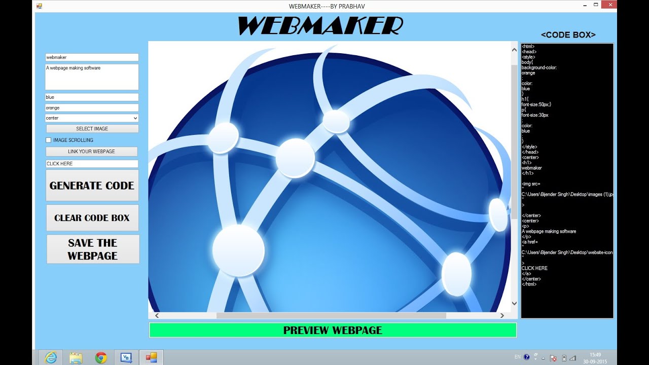 EPIC!! Visual Basic Program - Webpage Builder