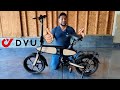 the all NEW DYU C2 E-bike! Foldable, portable and does 15mph!