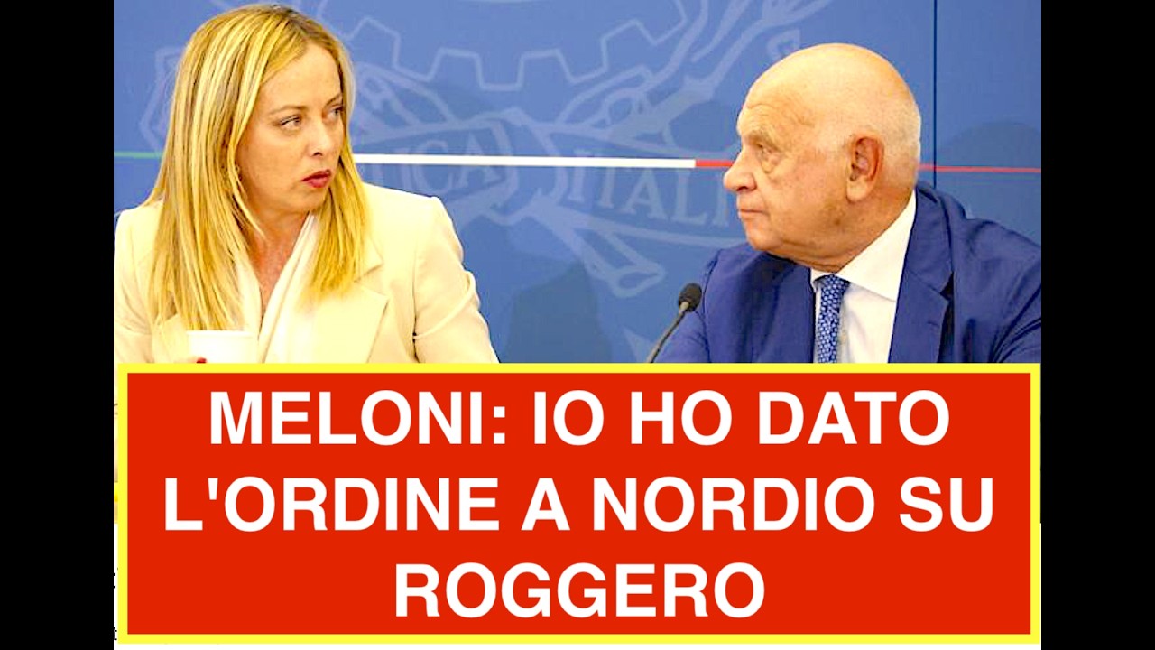 MELONI: SONO STATA IO A DARE L'ORDINE A NORDIO DI PREPARARE LA RICHIESTA DI GRAZIA PER ROGGERO