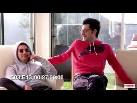 ben schwartz and gil ozeri losing their minds during entourageathon