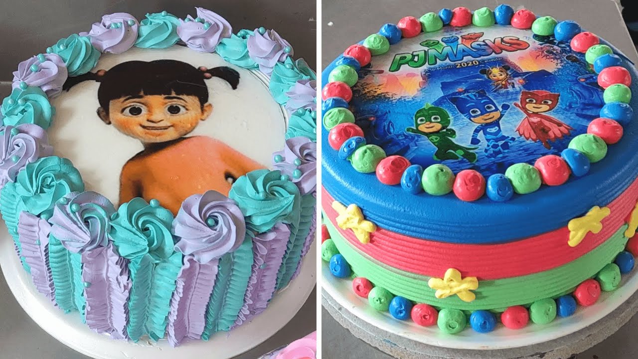 Pasteles infantiles para niñ@s de 1, 2, 3, 4, 5 años con papel de arroz, papel de azúcar o oblea