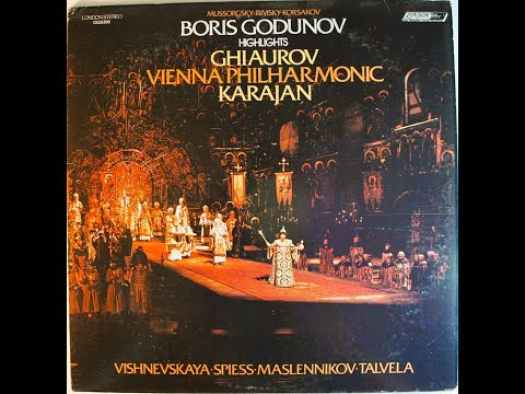 MUSSORGSKY. Karajan. Boris Godunov. Highlights. Ghiaurov ·Talvela. Wiener Philharmoniker