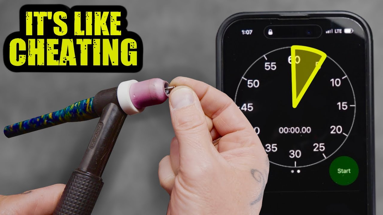 For CLEAN Tig Welding Passes Do This for 5 Seconds