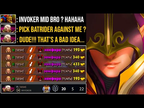 WARNING: Do Not Pick Batrider Against Invoker Mid | Spirit Vessel + Cold Snap 100% OverPower Build