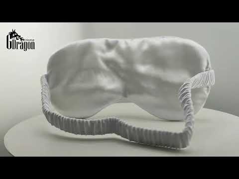Маска для сна очки ночная повязка на глаза от усталости GDragon Home шелковая мягкая для спанья Чёрная - фото 1 - id-p2536563219