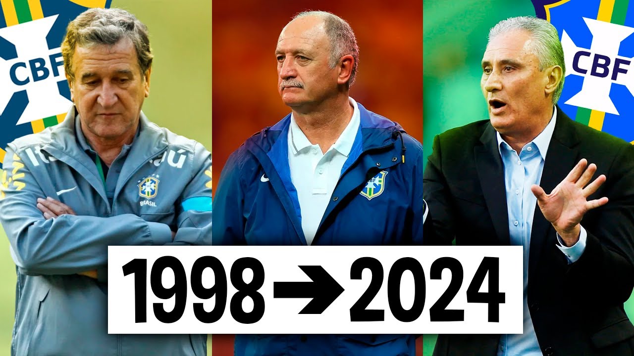 Assim foi a Passagem dos Últimos 10 Técnicos da Seleção 🇧🇷