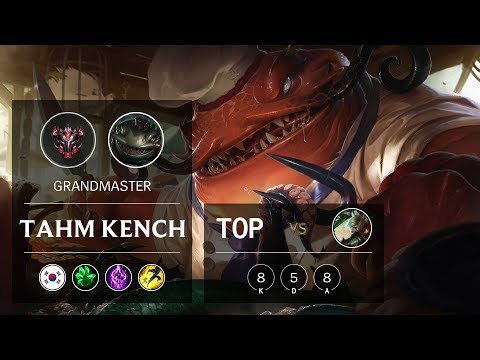 Tahm Kench Top vs Riven - KR Grandmaster Patch 9.15