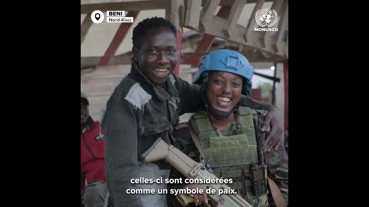 À Beni, Saroj et Monicah, Casques bleus de la MONUSCO, font découvrir le sens profond notre mission.