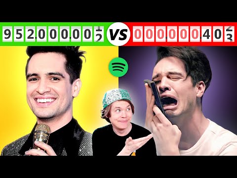 Singers' Least vs Most Played Songs on Spotify #1