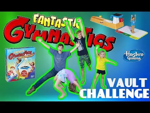 FANTASTIC GYMNASTICS VAULT CHALLENGE // Family Game Night