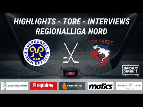 Adendorfer EC vs ECW Sande // Regionalliga Nord
